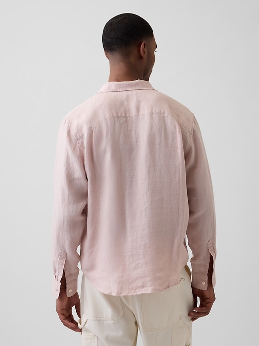 Image number 3 showing, 100% Linen Relaxed Shirt