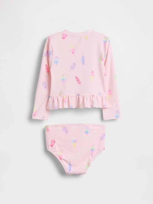 Image number 2 showing, Baby & Toddler Rash Guard Swim Set