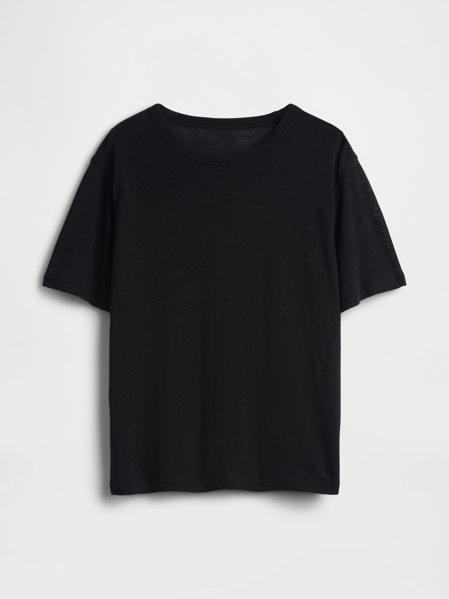 Linen-Blend Relaxed T-Shirt
