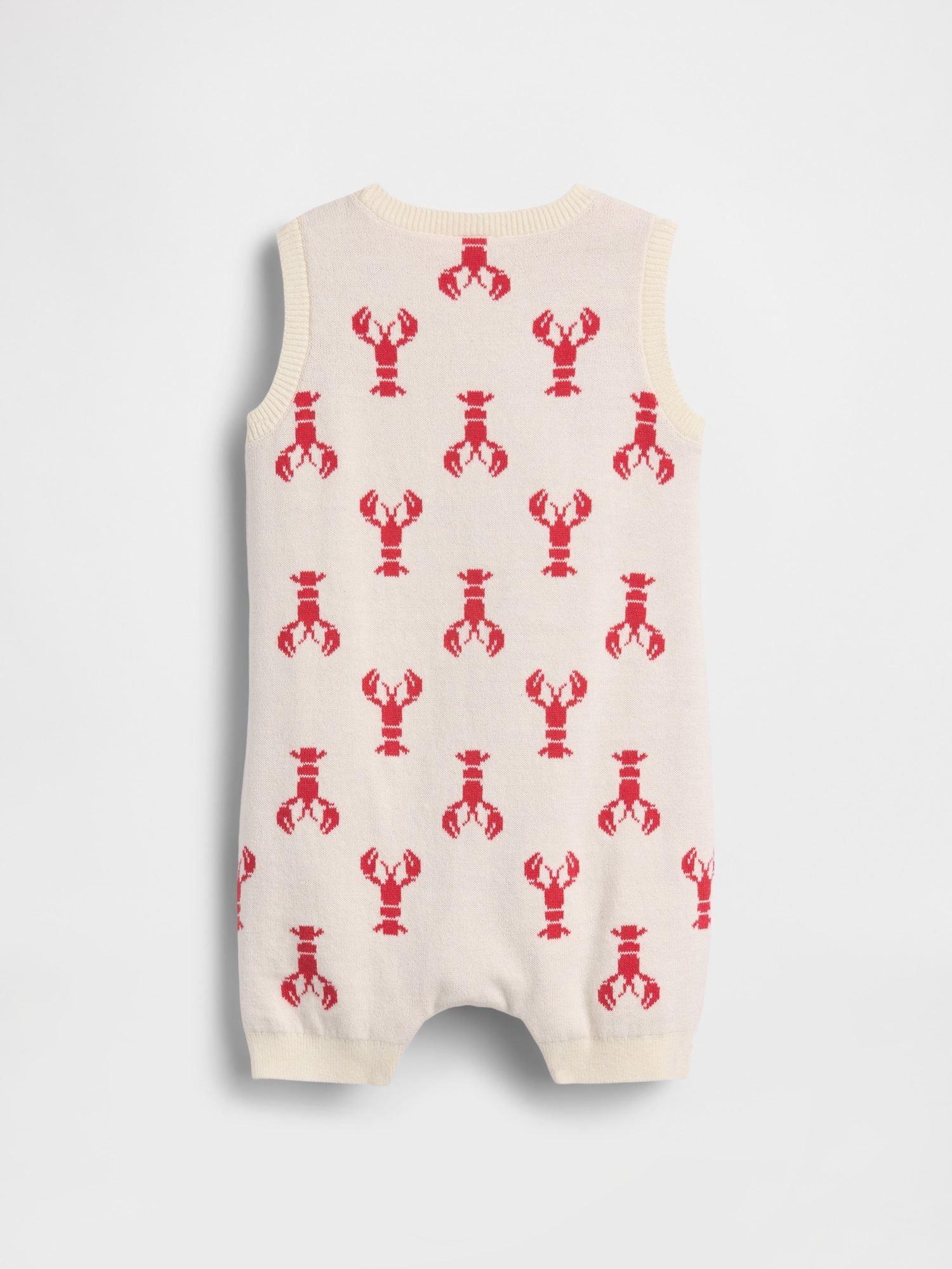 Детский комбинезон-шорты Gap Lobster Sweater Shorty — фото 2