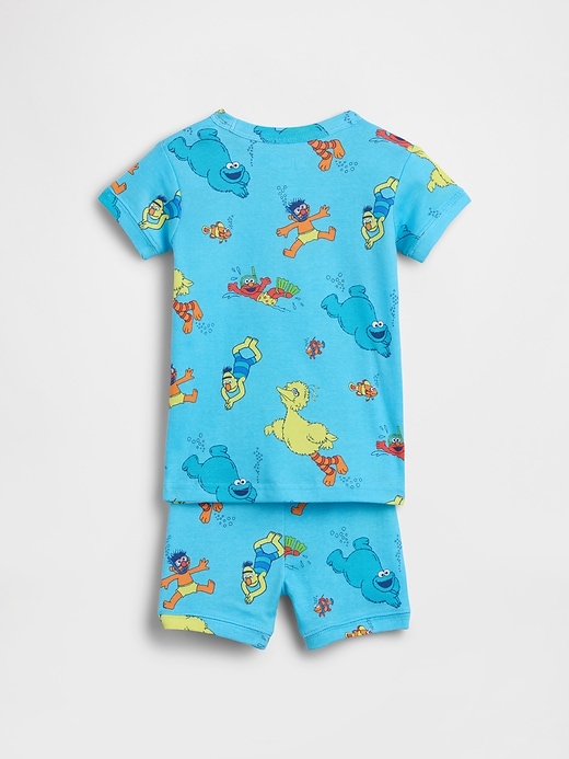 Image number 2 showing, Baby & Toddler Sesame Street Organic Brushed Cotton PJ Short Set