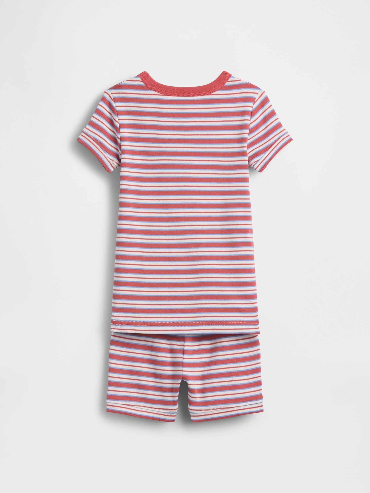 Baby & Toddler Organic Brushed Cotton Stripe PJ Short Set
