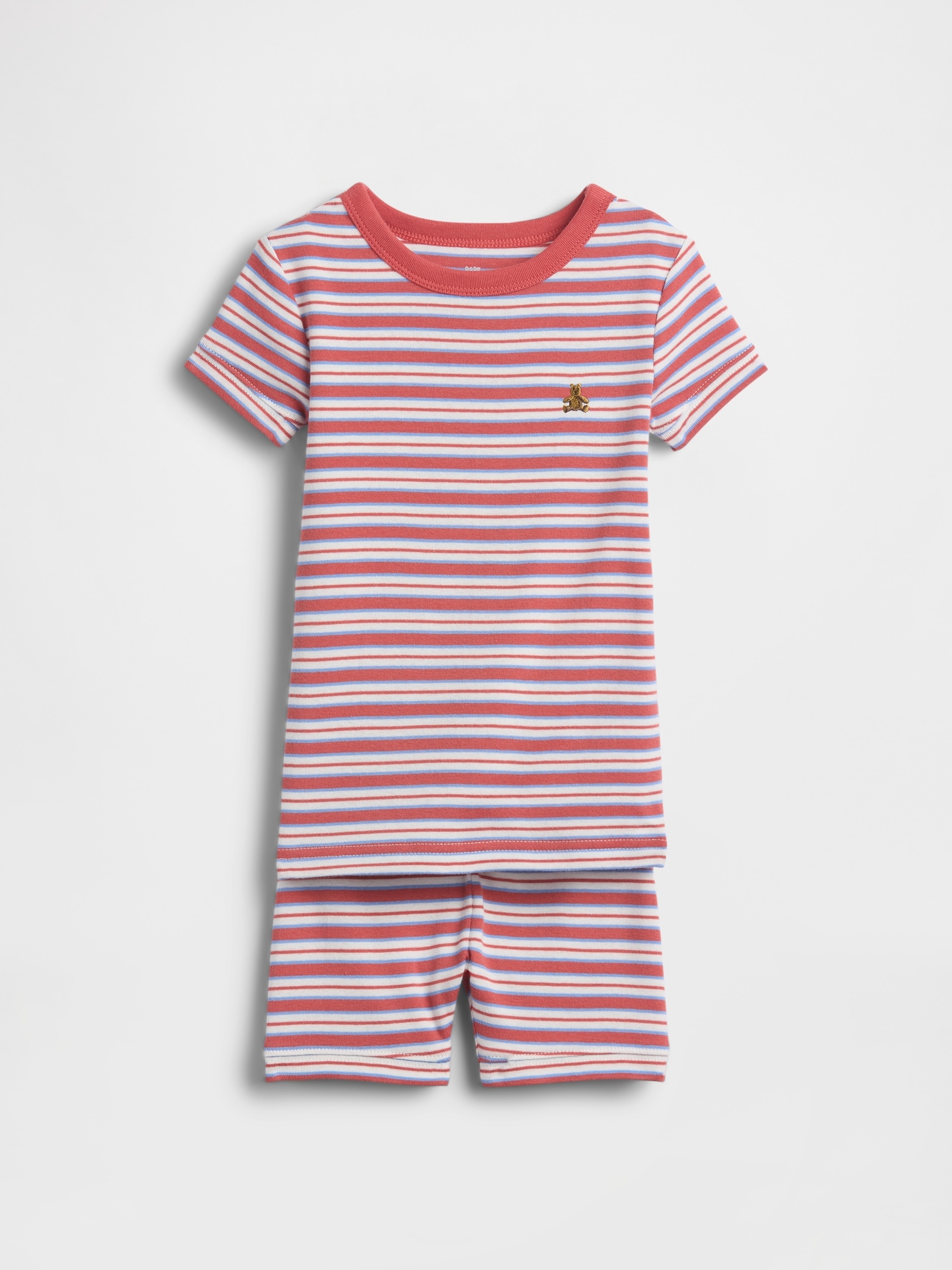 Baby & Toddler Organic Brushed Cotton Stripe PJ Short Set