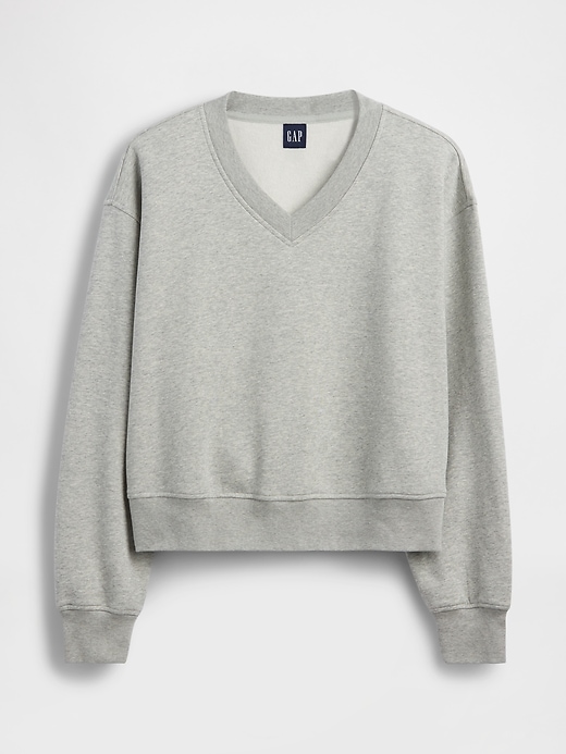 Image number 5 showing, VintageSoft Oversized V-Neck Sweatshirt