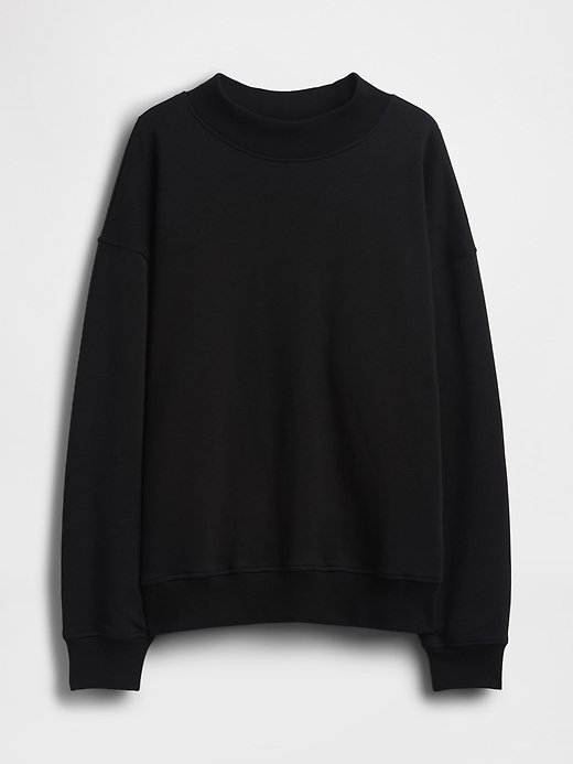 Image number 5 showing, VintageSoft Oversized Mockneck Tunic Sweatshirt