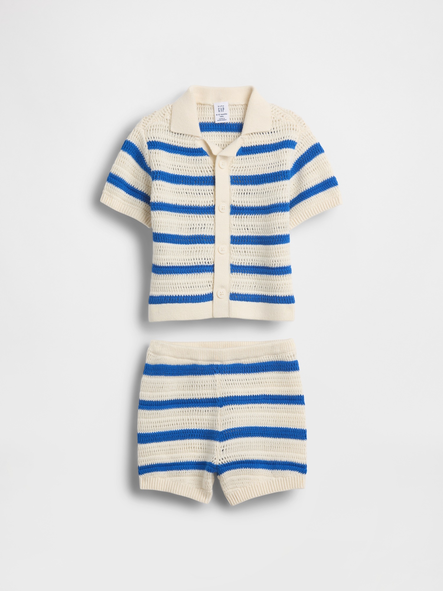 Детский вязаный комплект Gap Baby Crochet Stripe