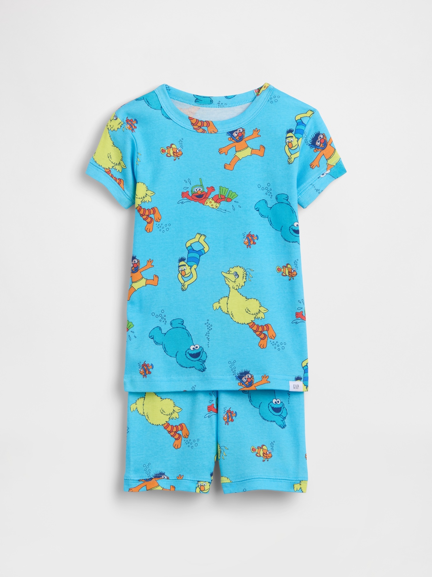 Детский комплект пижамы Gap Sesame Street из органического хлопка