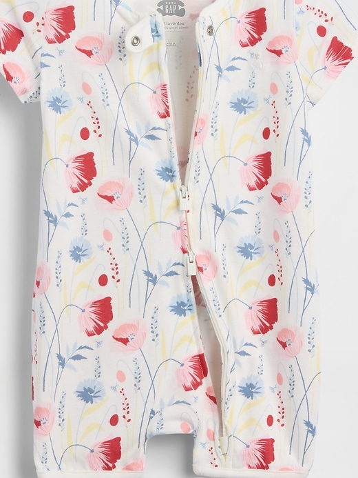 Image number 3 showing, Baby First Favorites Organic Cotton Shorty One-Piece