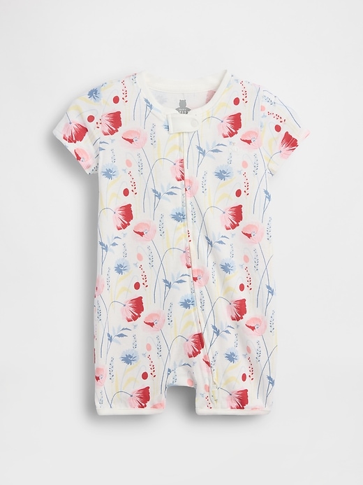 Image number 1 showing, Baby First Favorites Organic Cotton Shorty One-Piece