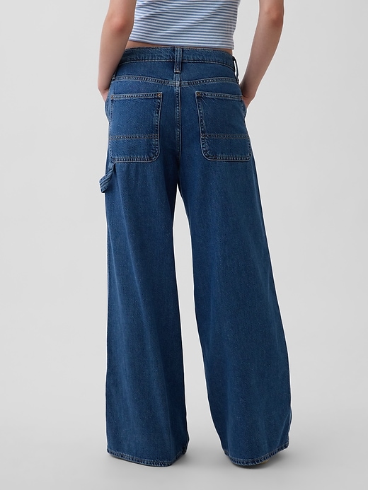 Image number 4 showing, Mid Rise UltraSoft Denim Baggy Trousers