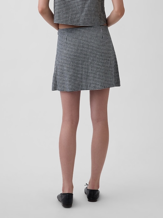 Image number 2 showing, Linen-Blend Mini Skort