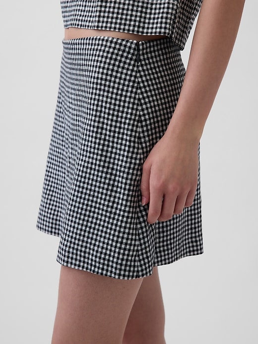 Image number 4 showing, Linen-Blend Mini Skort