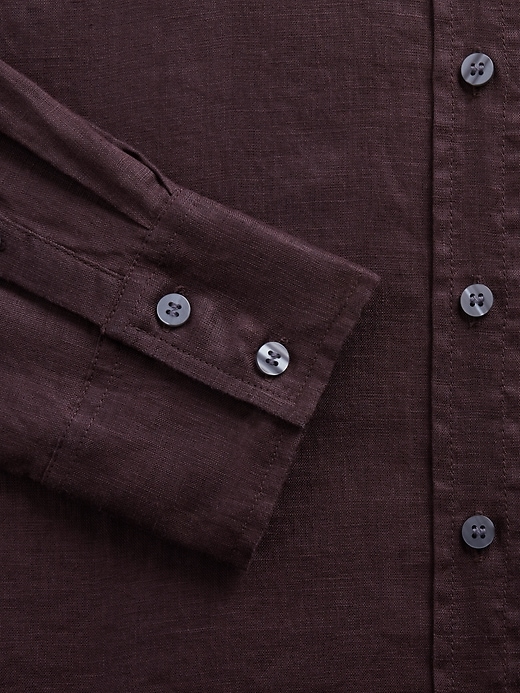 Image number 4 showing, 100% Linen Oversized Shirt