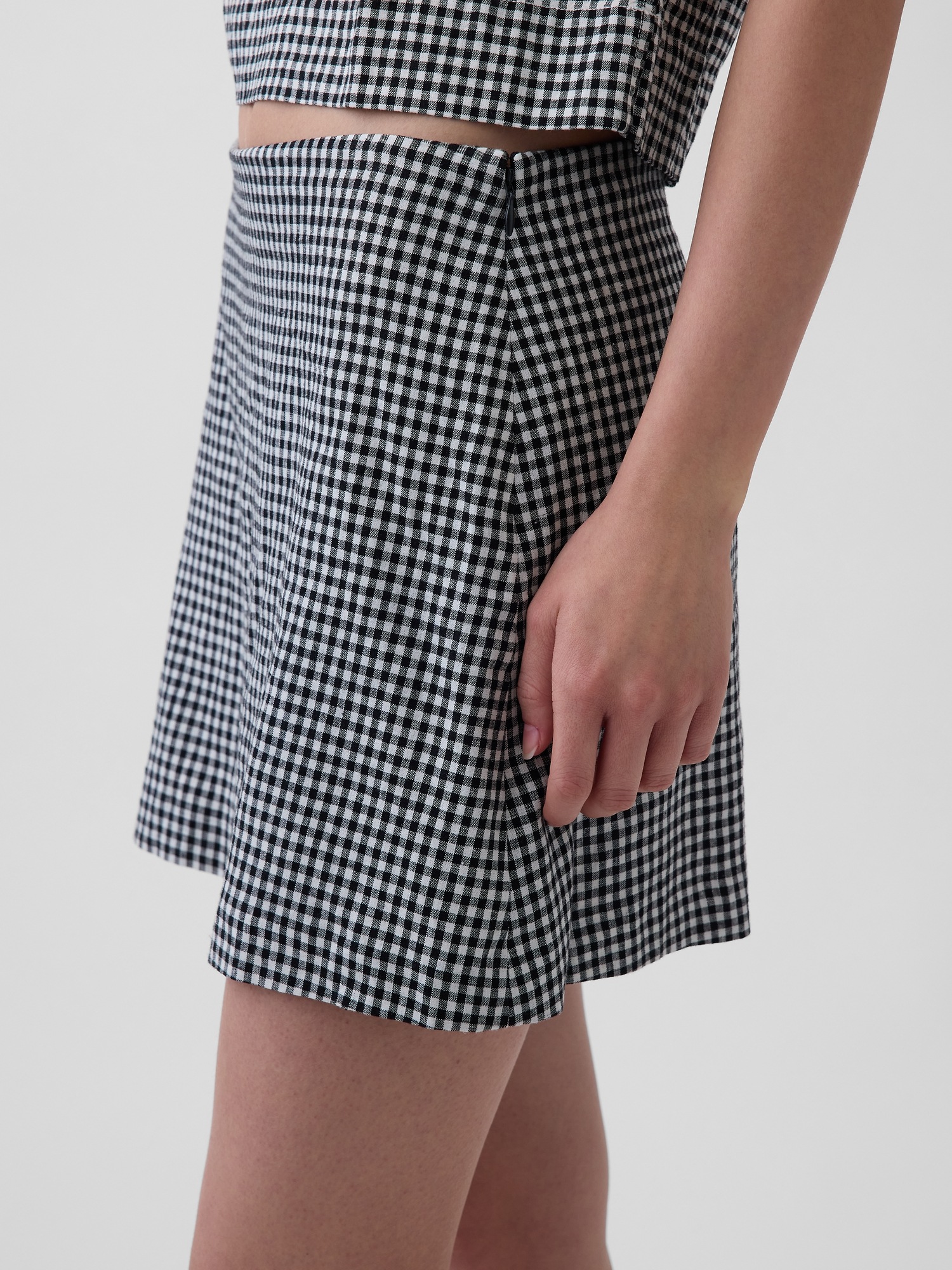 Женские юбки Gap Linen-Blend Mini Skort — фото 4
