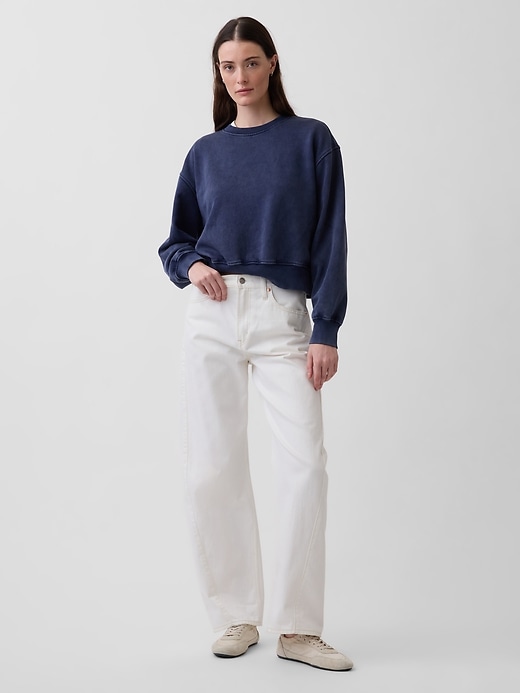 Image number 2 showing, VintageSoft Oversized Split-Hem Sweatshirt