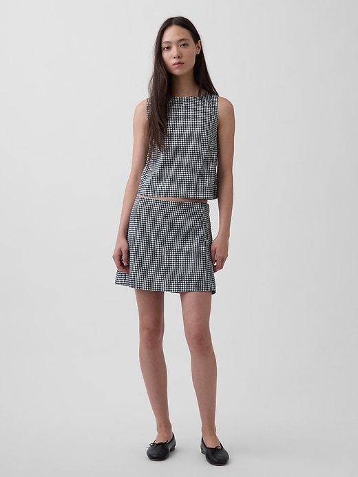 Image number 1 showing, Linen-Blend Mini Skort
