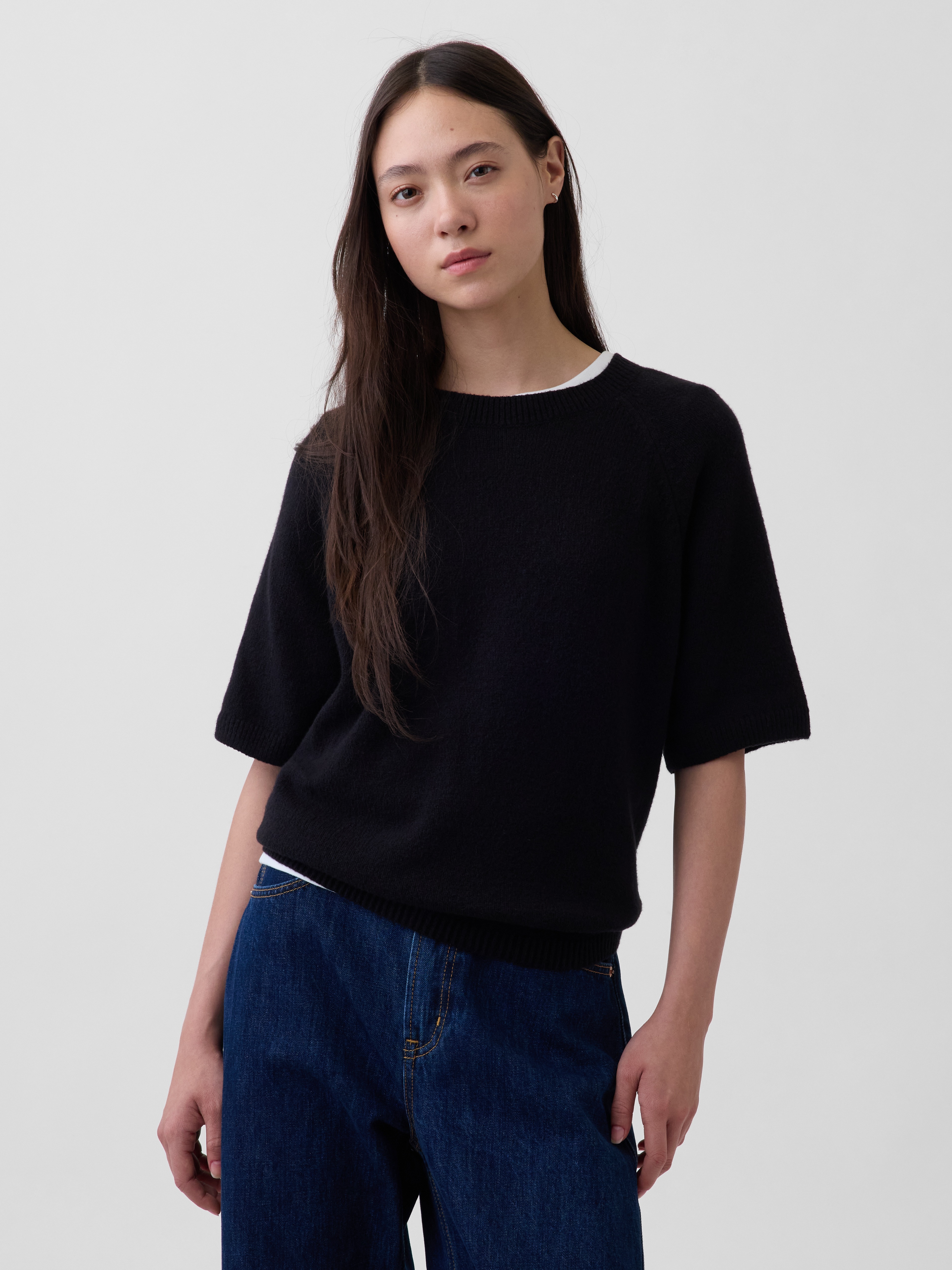 CashSoft Raglan Sweater T-Shirt