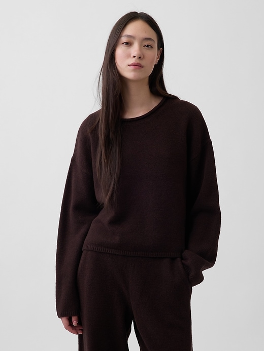 Image number 1 showing, CashSoft Oversized Rollneck Sweater