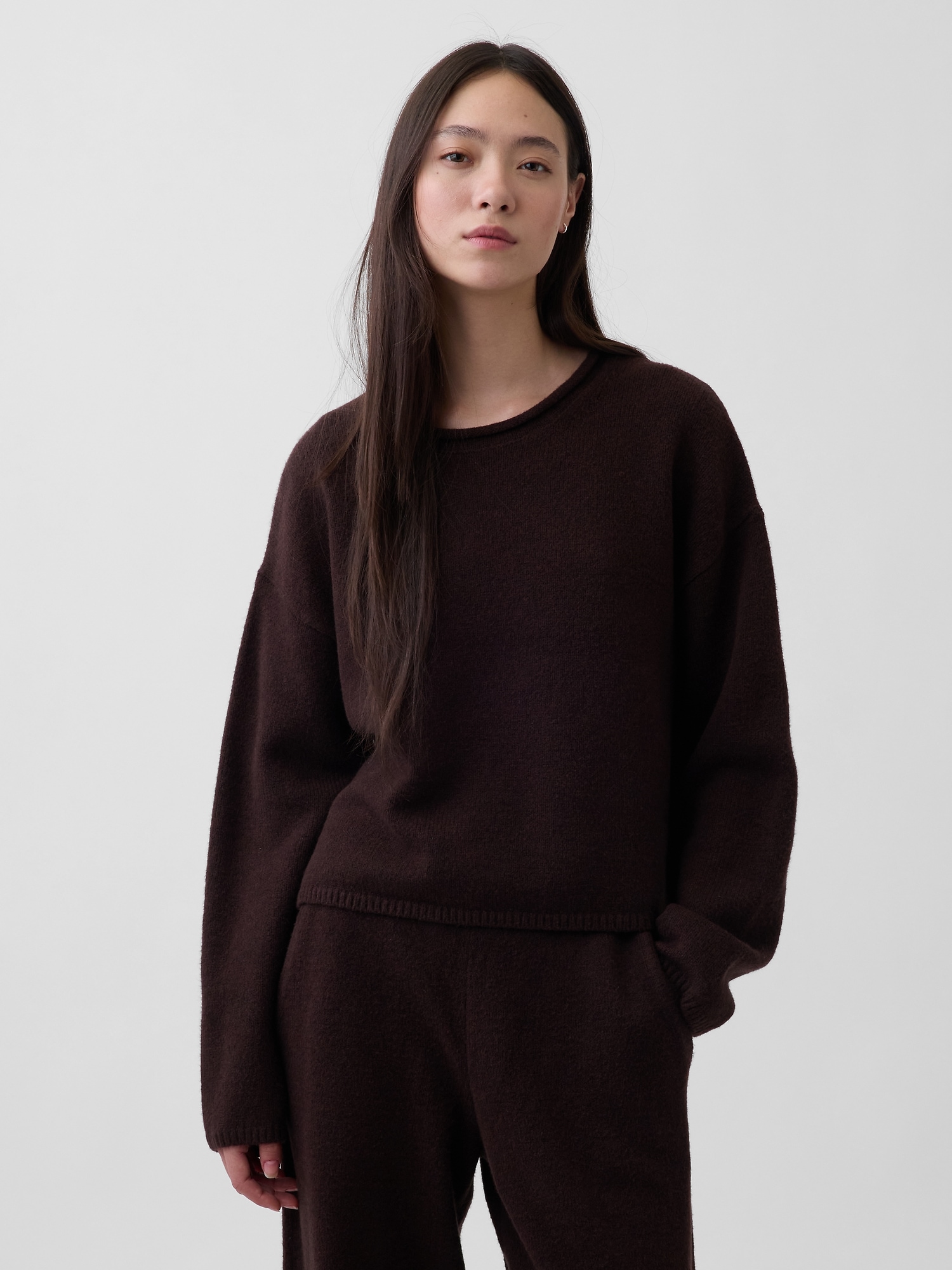 CashSoft Oversized Rollneck Sweater