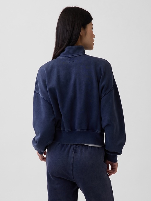 Image number 3 showing, VintageSoft Oversized Half-Zip Wedge Pullover