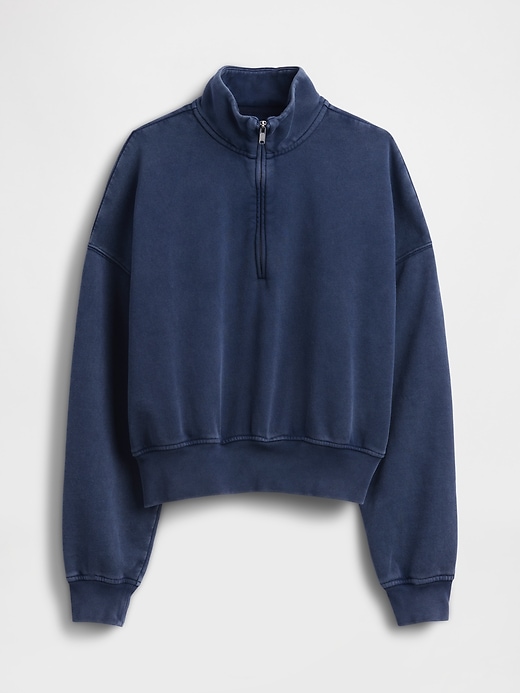 Image number 6 showing, VintageSoft Oversized Half-Zip Wedge Pullover