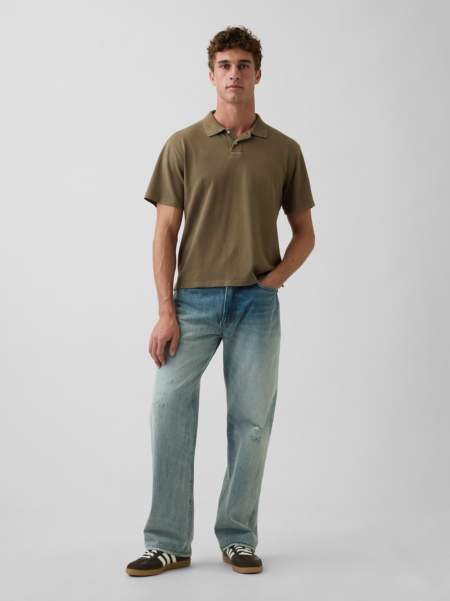 Relaxed Pique Polo