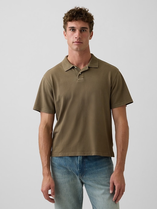 Image number 1 showing, Relaxed Pique Polo