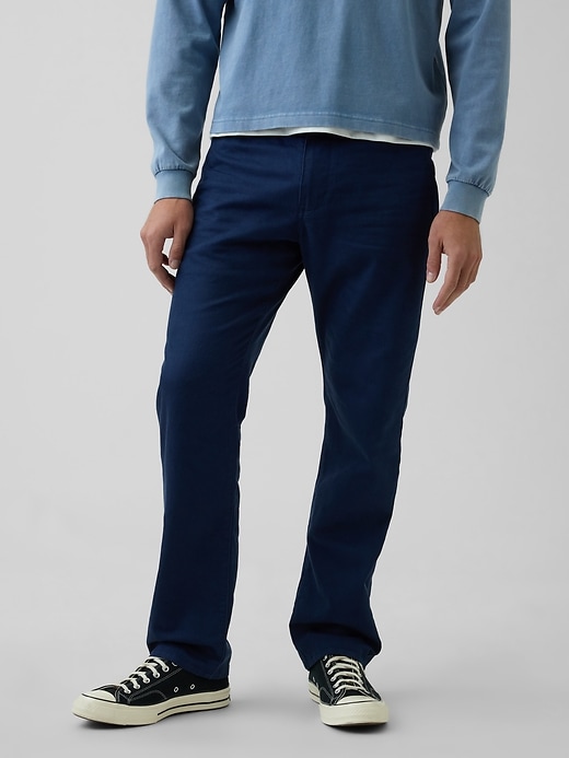 Image number 2 showing, Linen-Cotton Relaxed Straight Pants