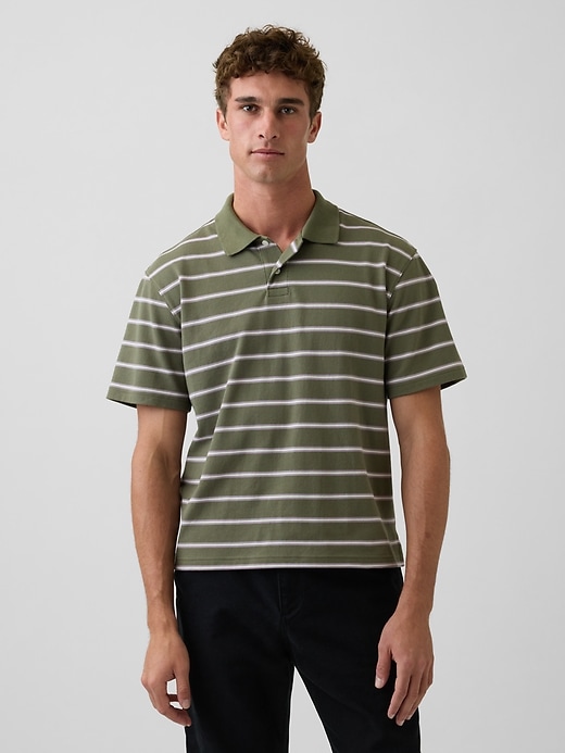 Image number 1 showing, Relaxed Pique Polo