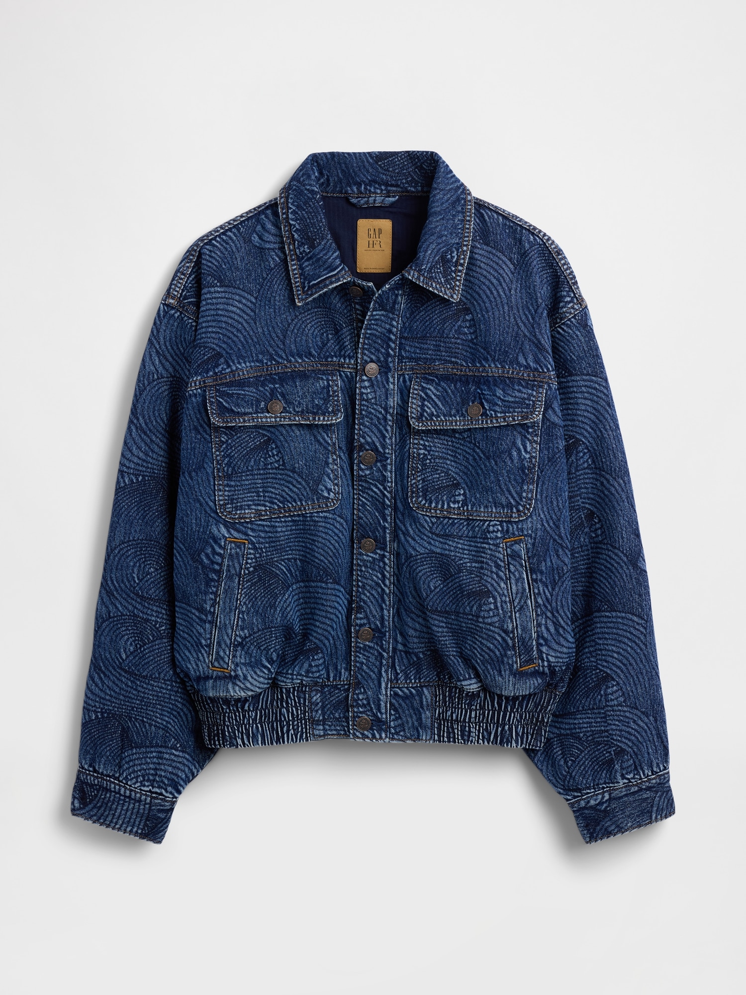 Gap × HFR Embroidered Denim Bomber Jacket by Daveed Baptiste