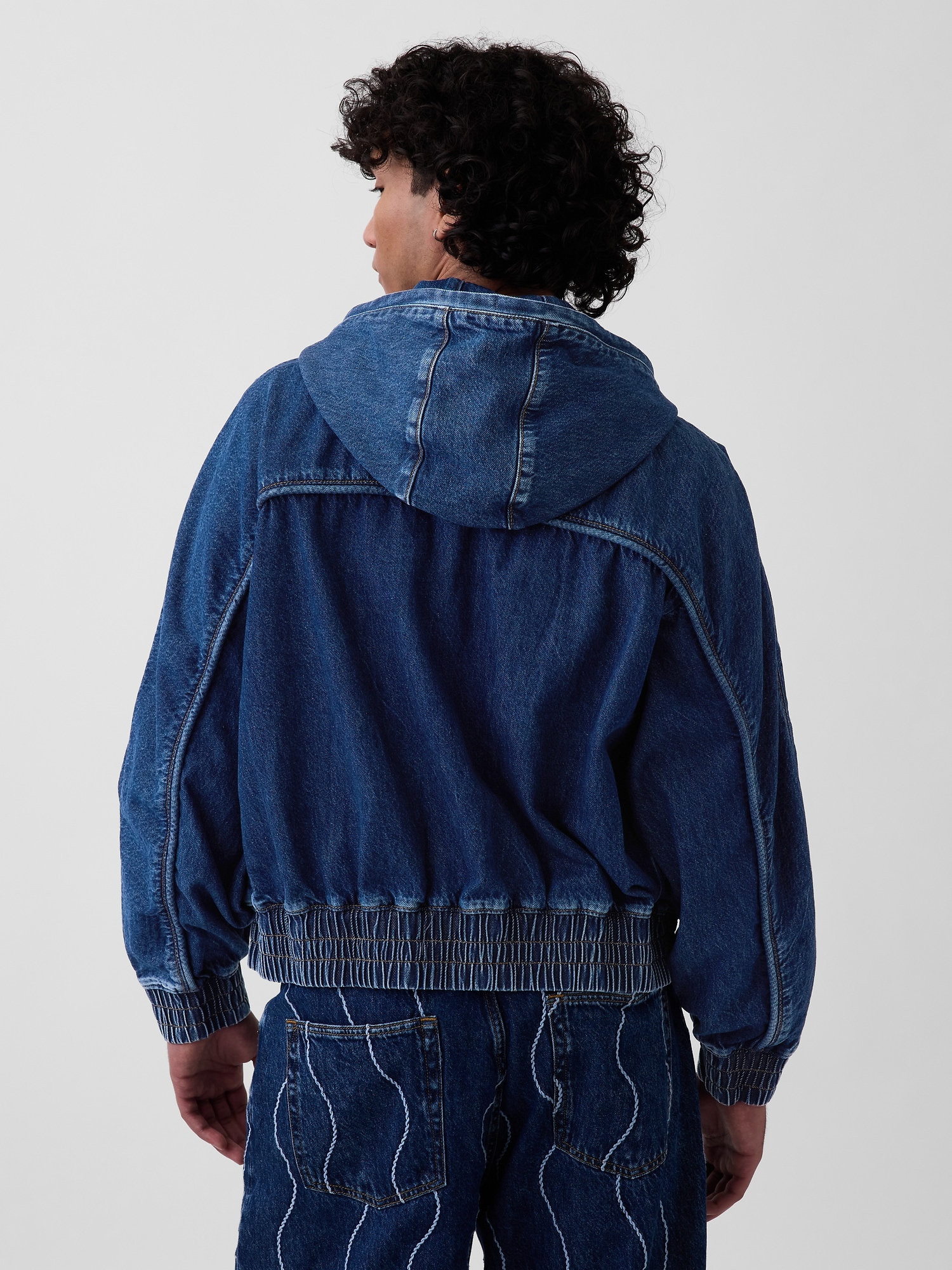 Gap × HFR Denim Zip Hoodie by Daveed Baptiste