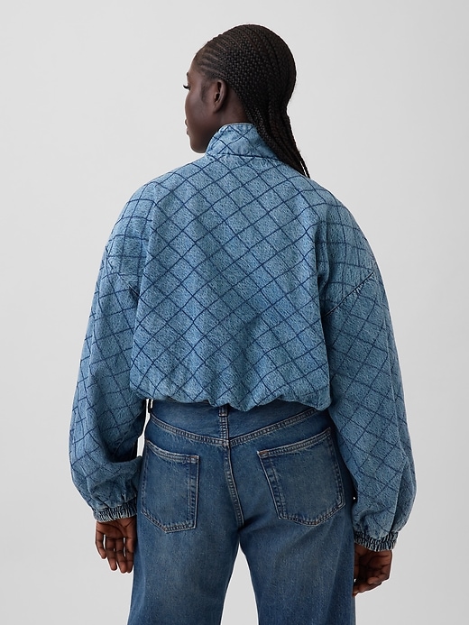 Image number 2 showing, Gap × HFR Stitched Denim Bomber Jacket by LaTouché