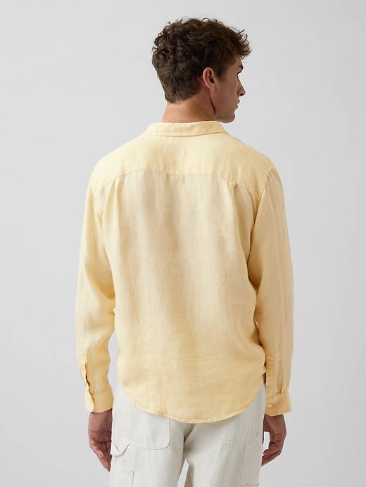 Image number 3 showing, 100% Linen Relaxed Shirt