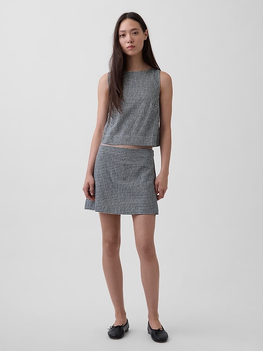 Image number 1 showing, Linen-Blend Mini Skort