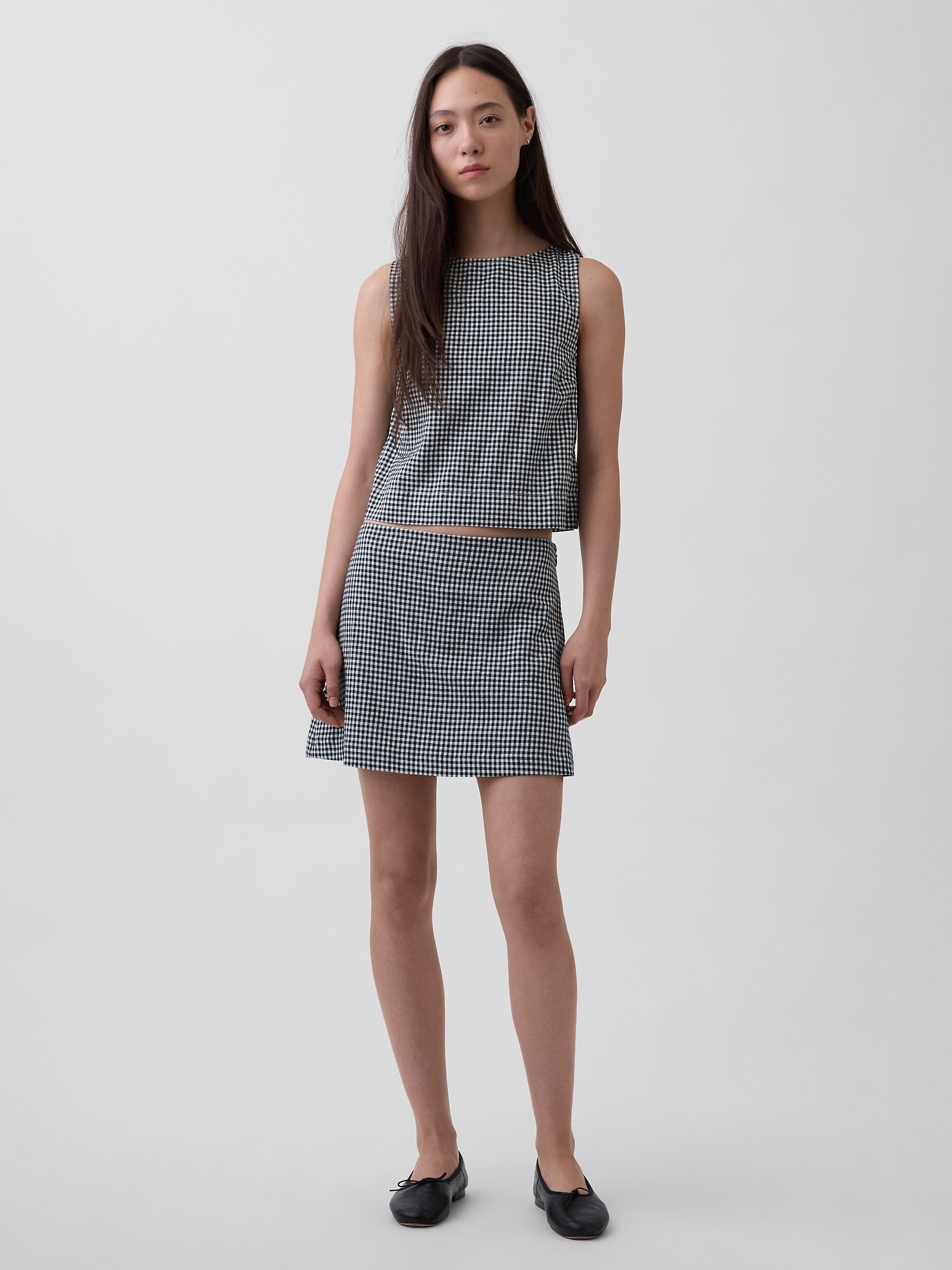 Женские юбки Gap Linen-Blend Mini Skort