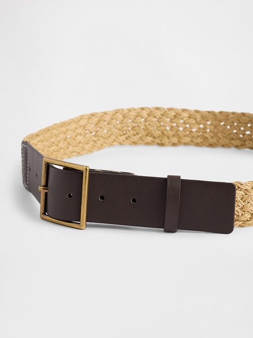 Image number 3 showing, Raffia Belt