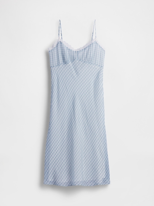 Image number 5 showing, Gingham Midi Slip Dress