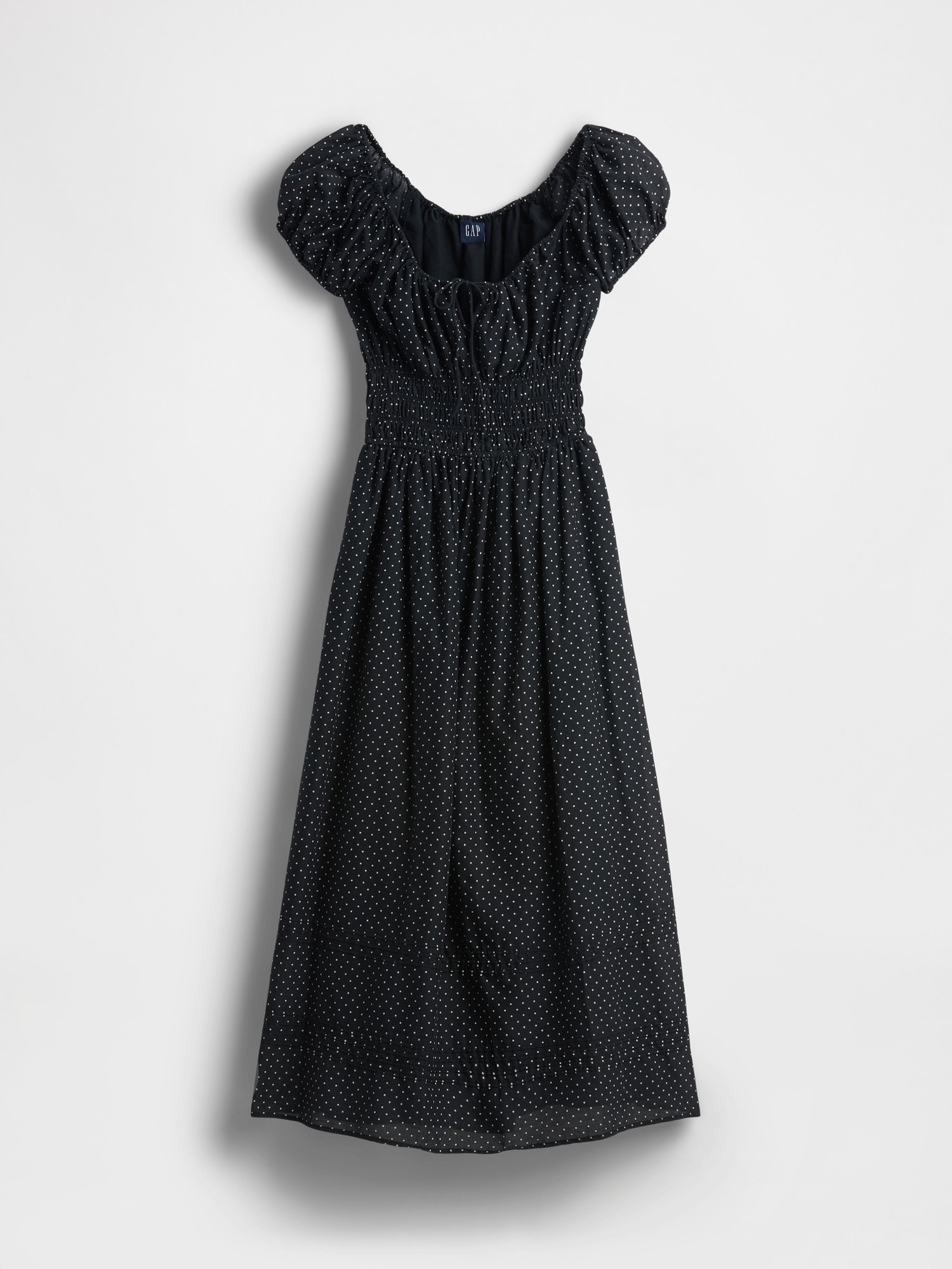 Voile Smocked Waist Maxi Dress