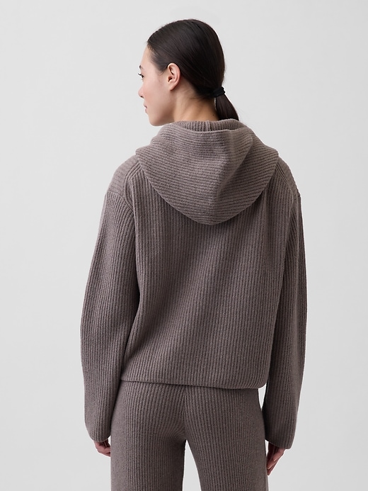 Image number 3 showing, CashSoft Oversized Shaker-Stitch Hoodie