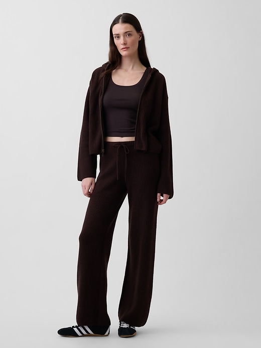 Image number 5 showing, CashSoft Oversized Shaker-Stitch Zip Hoodie