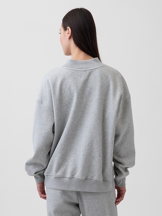 Image number 3 showing, VintageSoft Oversized Mockneck Tunic Sweatshirt