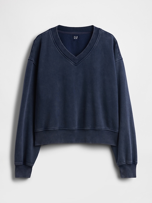 Image number 6 showing, VintageSoft Oversized V-Neck Sweatshirt