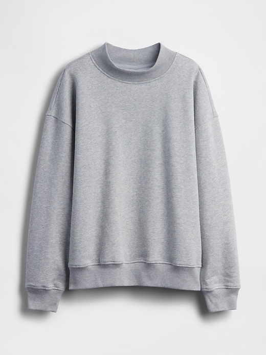 Image number 5 showing, VintageSoft Oversized Mockneck Tunic Sweatshirt