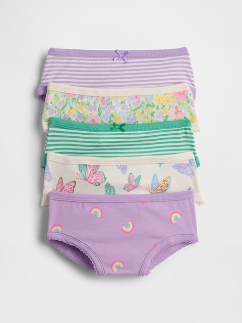 Toddler Organic Stretch Cotton Shorty Briefs (5-Pack)