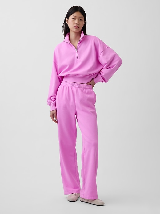 Image number 5 showing, VintageSoft Oversized Half-Zip Wedge Pullover