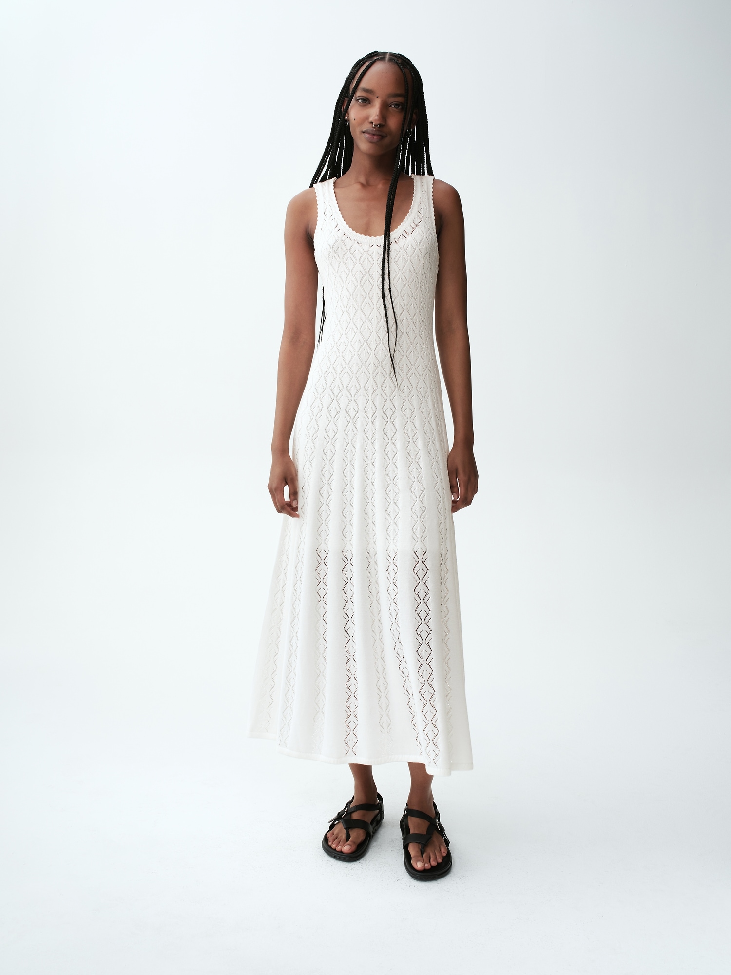 Pointelle Maxi Dress