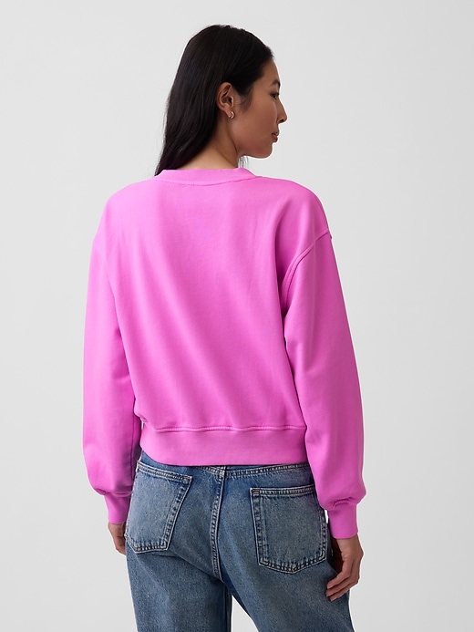 Image number 3 showing, VintageSoft Oversized V-Neck Sweatshirt