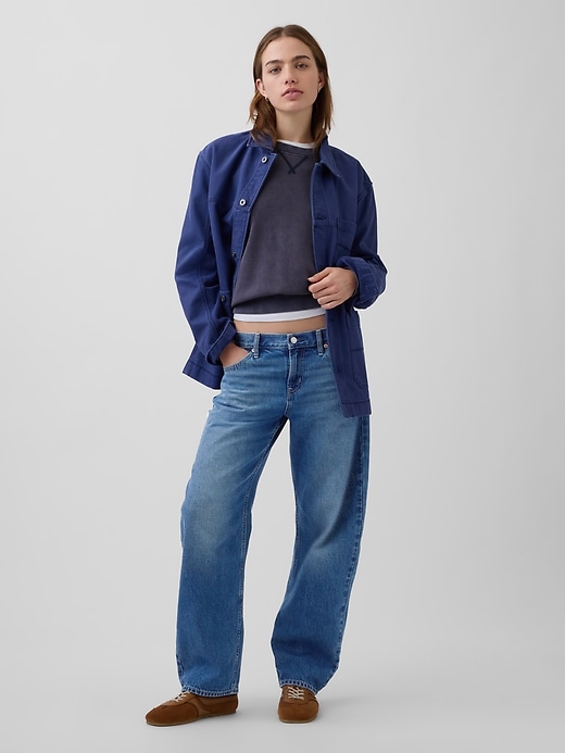 Image number 1 showing, Low Rise Barrel Jeans
