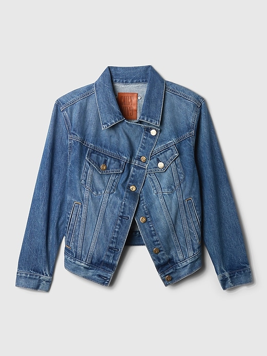 Image number 1 showing, Gap × Cult Gaia Asymmetrical Denim Jacket