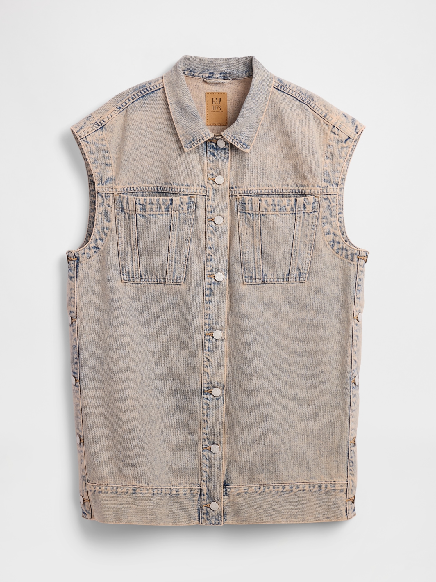 Gap × HFR Denim Oversized Vest by Nicole Benefield Portfolio